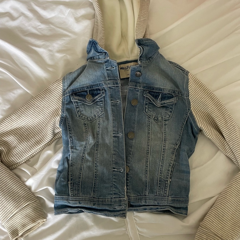 cozy fleece jean jacket